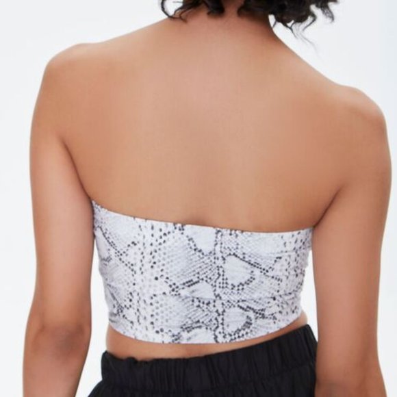 NEW Snake Print Tube Top - Picture 3 of 7